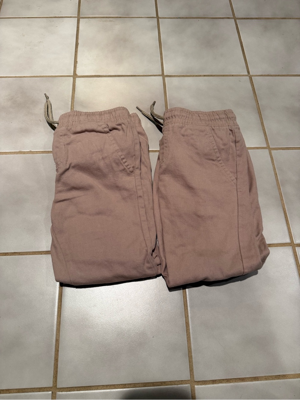 Kids Elastic Waist Jogger Pants - Pink - 2-Pack